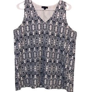 💥4/$20💥 Willi Smith | Sleveless White and Navy